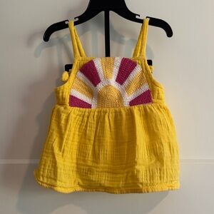 Old Navy Yellow and Pink Kids Camisole with bloomers
